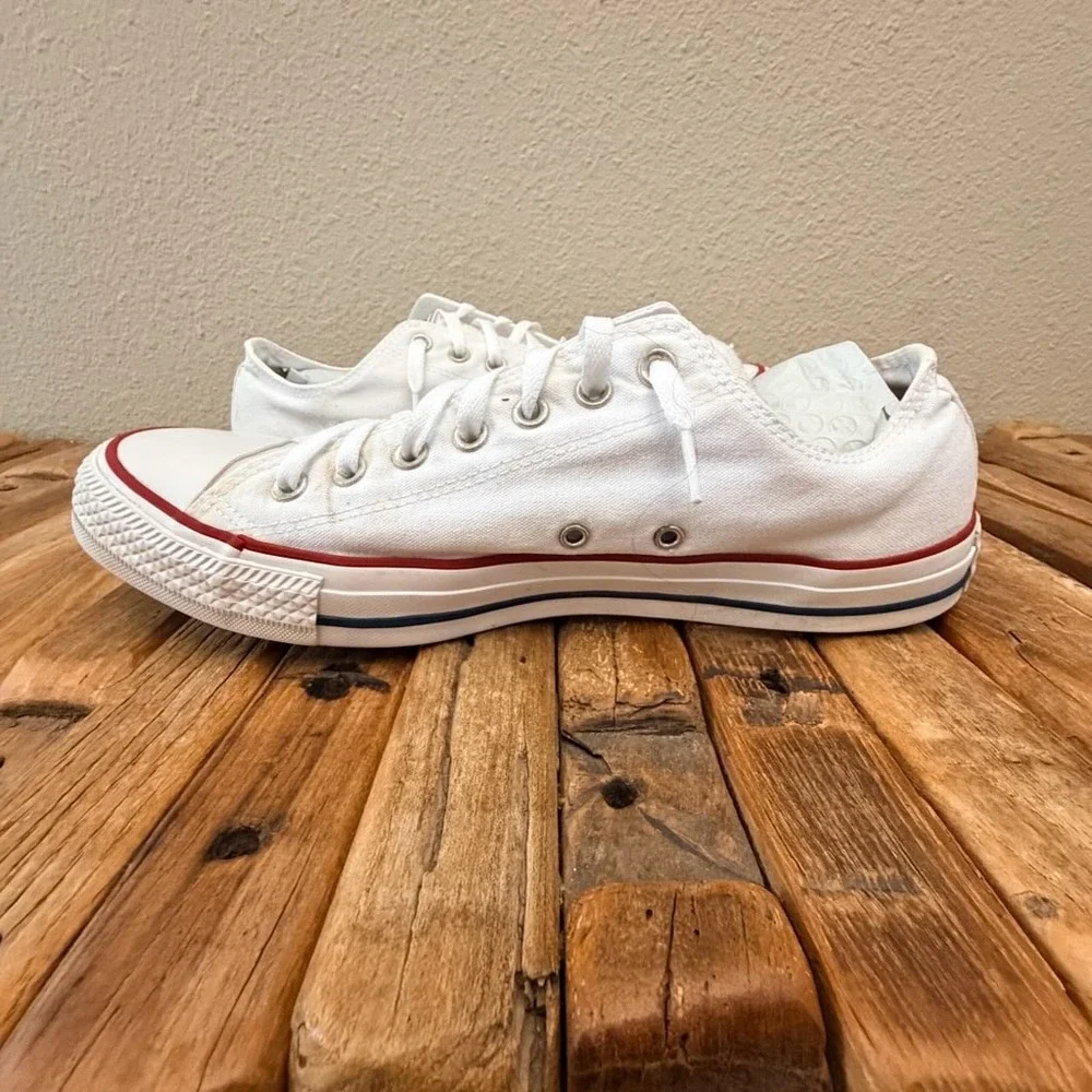 Converse Chuck Taylor All Star Low Top White Sneakers M7652 Mens 12 Womens 14